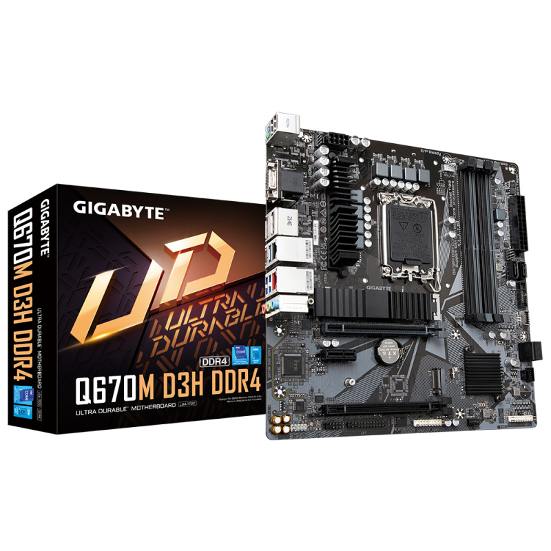 MB GIGABYTE Q670M D3H DDR4 1700, MICRO ATX